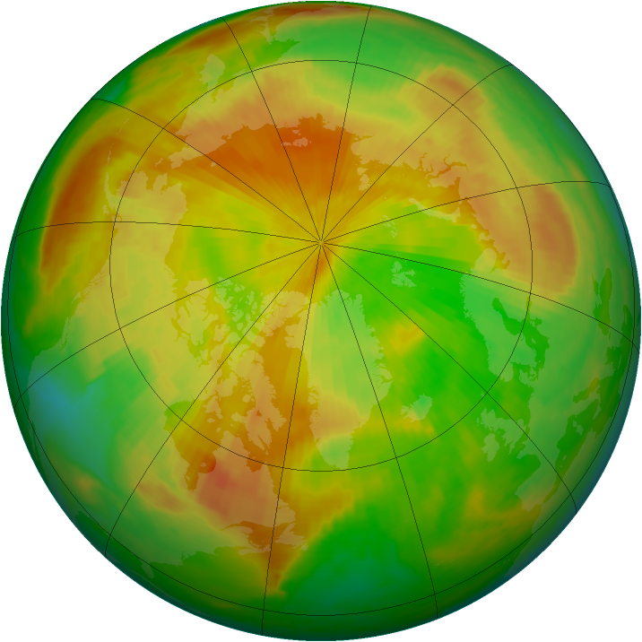 Arctic ozone map for 01 May 2000